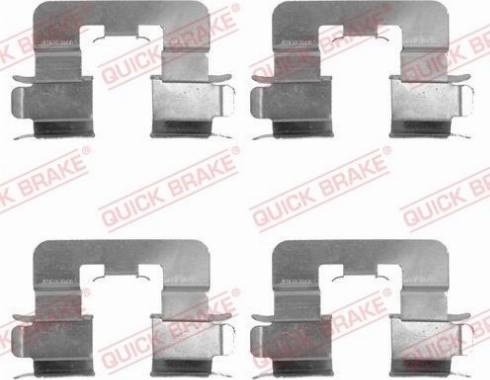 OJD Quick Brake 1091741 - Комплектуючі, колодки дискового гальма autocars.com.ua