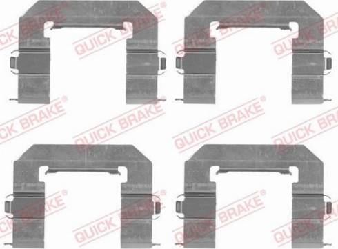 OJD Quick Brake 109-1761 - Комплектуючі, колодки дискового гальма autocars.com.ua