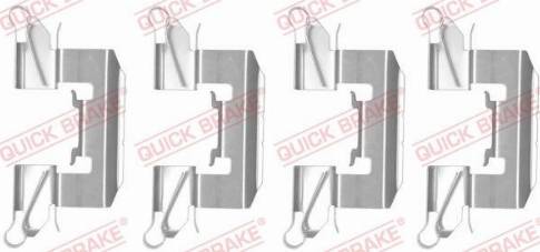 OJD Quick Brake 109-1772 - Комплектуючі, колодки дискового гальма autocars.com.ua