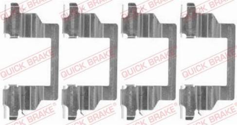 OJD Quick Brake 109-1778 - Комплектуючі, колодки дискового гальма autocars.com.ua