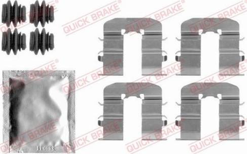 OJD Quick Brake 109-1814 - Комплектуючі, колодки дискового гальма autocars.com.ua