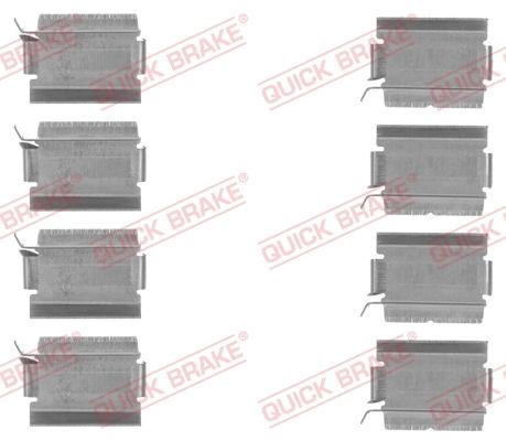 OJD Quick Brake 109-1820 - Комплектуючі, колодки дискового гальма autocars.com.ua