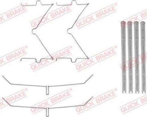 OJD Quick Brake 109-1885 - Комплектуючі, колодки дискового гальма autocars.com.ua