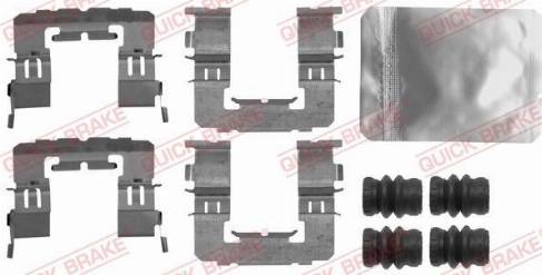 OJD Quick Brake 109-1891 - Комплектуючі, колодки дискового гальма autocars.com.ua