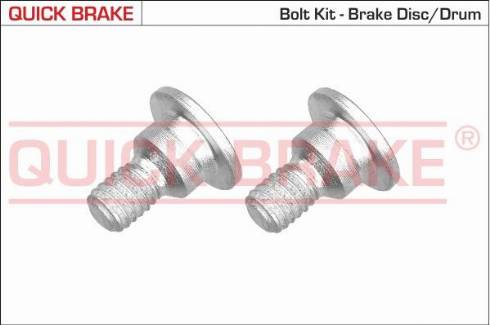 OJD Quick Brake 11660K - Болт, диск гальмівного механізму autocars.com.ua