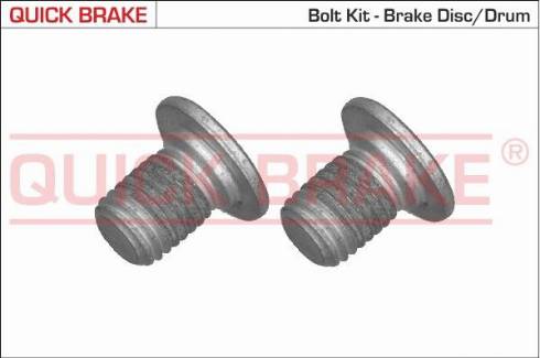 OJD Quick Brake 11661K - Болт, диск гальмівного механізму autocars.com.ua