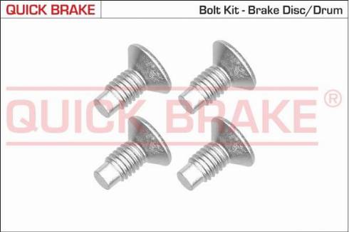 OJD Quick Brake 11663K - Болт, диск гальмівного механізму autocars.com.ua