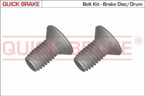 OJD Quick Brake 11670K - Болт, диск гальмівного механізму autocars.com.ua