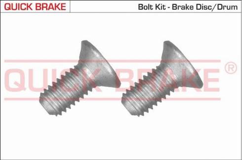 OJD Quick Brake 11671K - Болт, диск гальмівного механізму autocars.com.ua