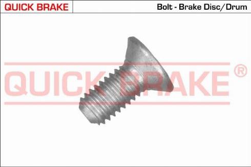 OJD Quick Brake 11671 - Болт, корпус скоби гальма autocars.com.ua