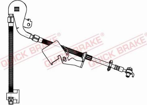 OJD Quick Brake 50.704X - Гальмівний шланг autocars.com.ua