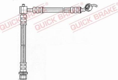 OJD Quick Brake 50.833 - Гальмівний шланг autocars.com.ua