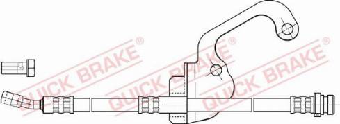 OJD Quick Brake 50.838X - Гальмівний шланг autocars.com.ua