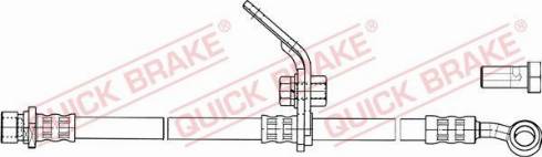 OJD Quick Brake 50.844X - Гальмівний шланг autocars.com.ua