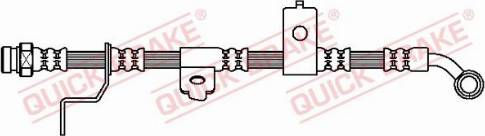 OJD Quick Brake 50.889 - Гальмівний шланг autocars.com.ua