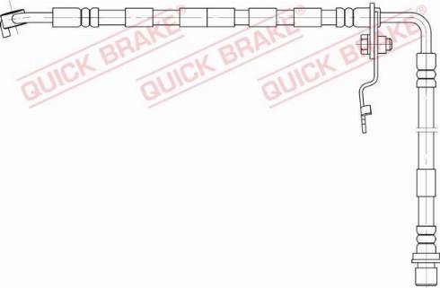 OJD Quick Brake 50.892 - Гальмівний шланг autocars.com.ua