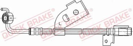 OJD Quick Brake 58.915 - Гальмівний шланг autocars.com.ua