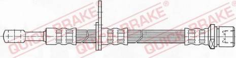 OJD Quick Brake 58.980 - Гальмівний шланг autocars.com.ua