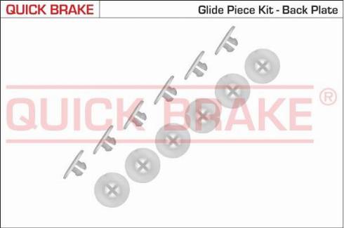OJD Quick Brake 6858K - Комплектуючі, барабанний гальмівний механізм autocars.com.ua