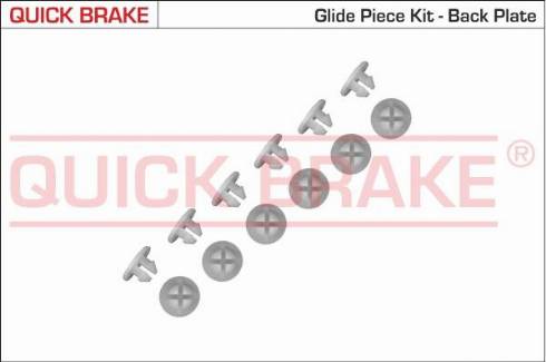 OJD Quick Brake 6859K - Комплектуючі, барабанний гальмівний механізм autocars.com.ua