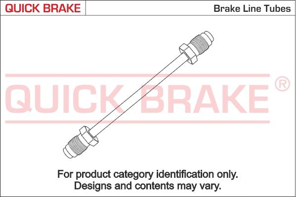 OJD Quick Brake CU-0540A-A - Трубопровід гальмівного приводу autocars.com.ua