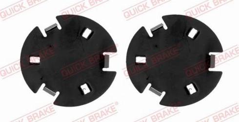 OJD Quick Brake W1244 - Протівоськріпниє пластина, гальмівні колодки (задня пластина) autocars.com.ua