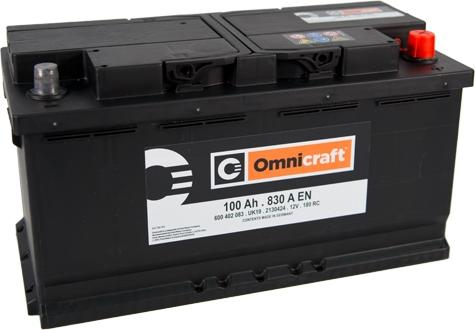 Omnicraft 2130424 - Стартерная аккумуляторная батарея, АКБ autodnr.net