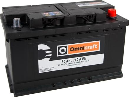 Omnicraft 2130446 - Стартерная аккумуляторная батарея, АКБ autodnr.net