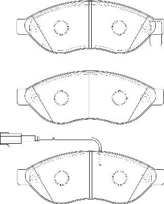 Omnicraft 2134900 - Тормозные колодки, дисковые, комплект autodnr.net