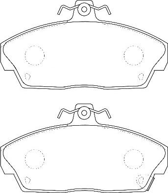 Omnicraft 2134922 - Тормозные колодки, дисковые, комплект autodnr.net