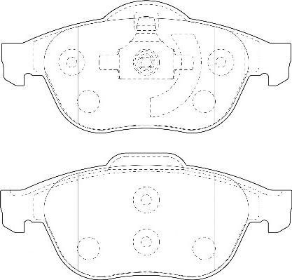 Omnicraft 2135126 - Тормозные колодки, дисковые, комплект autodnr.net