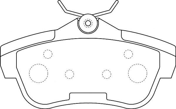 Omnicraft 2135688 - Тормозные колодки, дисковые, комплект autodnr.net