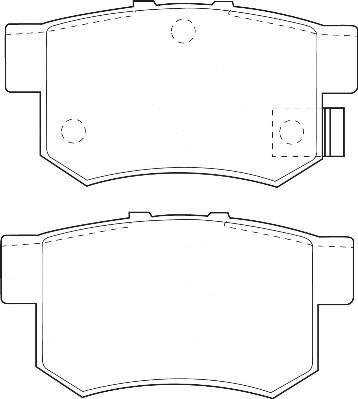 Omnicraft 2135711 - Тормозные колодки, дисковые, комплект autodnr.net