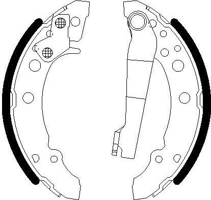 Omnicraft 2255656 - Комплект тормозных колодок, барабанные autodnr.net