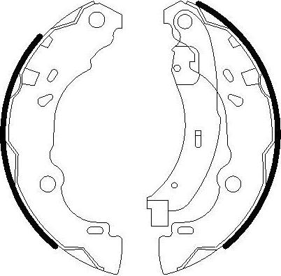 Omnicraft 2255690 - Комплект тормозных колодок, барабанные autodnr.net