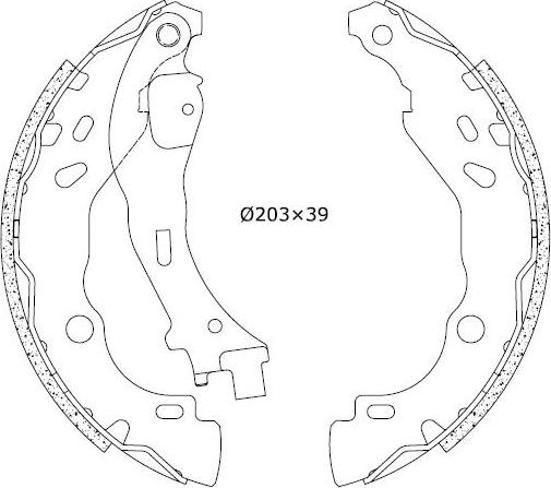 Omnicraft 2255706 - Комплект гальм, барабанний механізм autocars.com.ua