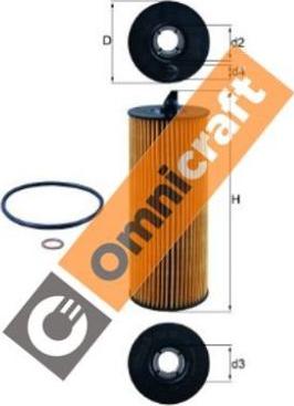 Omnicraft 2255829 - Масляний фільтр autocars.com.ua