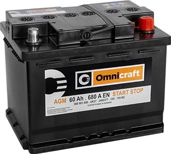 Omnicraft 2402377 - Стартерная аккумуляторная батарея, АКБ autodnr.net
