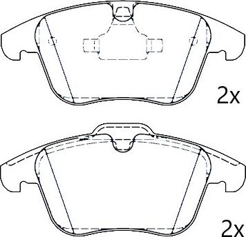 Omnicraft 2674700 - Тормозные колодки, дисковые, комплект autodnr.net