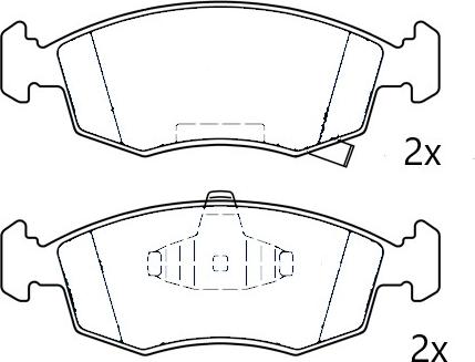 Omnicraft 2675939 - Тормозные колодки, дисковые, комплект autodnr.net