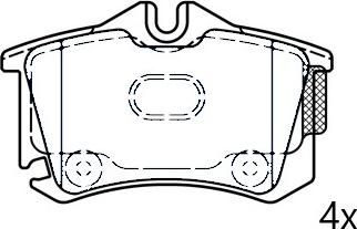 Omnicraft 2675949 - Тормозные колодки, дисковые, комплект autodnr.net