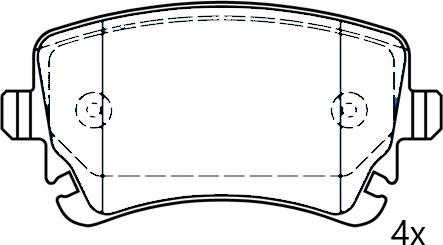 Omnicraft 2677799 - Тормозные колодки, дисковые, комплект autodnr.net