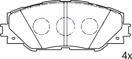 Omnicraft NAMJ2K021DXAA - Гальмівні колодки, дискові гальма autocars.com.ua