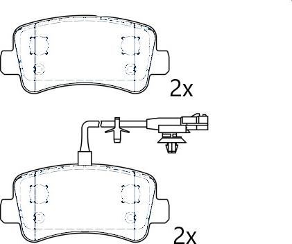 Omnicraft NAMJ2M007CJAA - Гальмівні колодки, дискові гальма autocars.com.ua