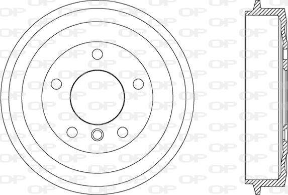 Open Parts BAD9005.10 - Гальмівний барабан autocars.com.ua