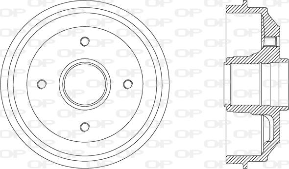 Open Parts BAD9009.30 - Гальмівний барабан autocars.com.ua