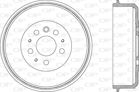 Open Parts BAD9013.10 - Гальмівний барабан autocars.com.ua