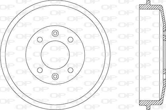 Open Parts BAD9015.10 - Гальмівний барабан autocars.com.ua