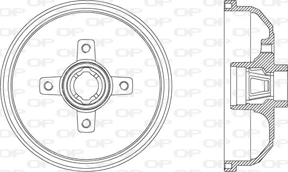 Open Parts BAD9019.40 - Гальмівний барабан autocars.com.ua