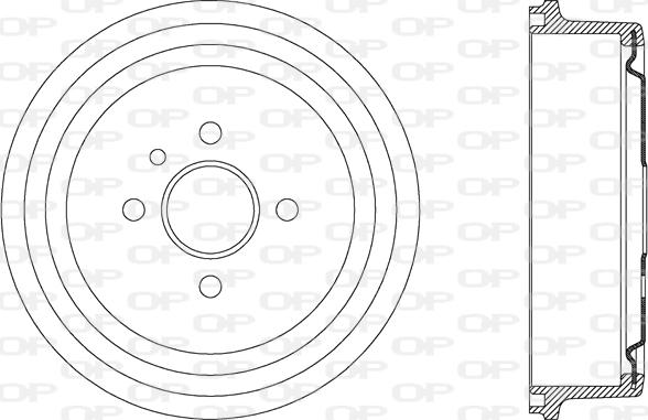 Open Parts BAD9020.20 - Гальмівний барабан autocars.com.ua